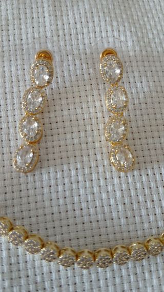 Set Orecchini e Bracciale Bigiotteria Dorata