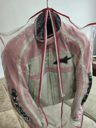 Chaqueta de moto Alpinestars rosa