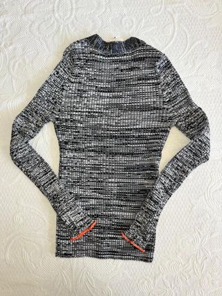 Cárdigan Bimba y Lola blanco y negro estilo...