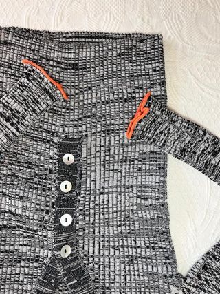 Cárdigan Bimba y Lola blanco y negro estilo...