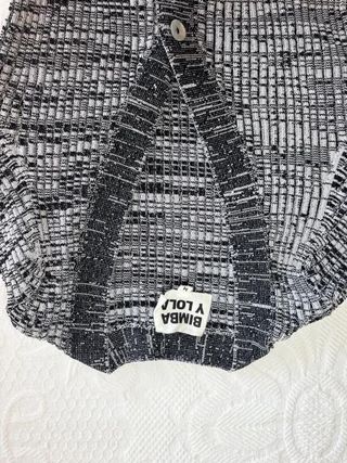 Cárdigan Bimba y Lola blanco y negro estilo...