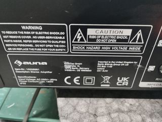 Auna CD708 Amplificador Hi Fi Preto