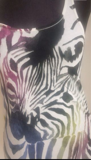 Camiseta tirantes Truly Madly Deeply cebra