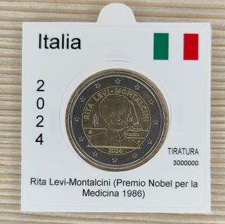 2 Euro Commemorativa Italia 2024 Montalcini FDC
