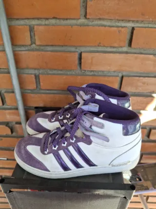 Botines Adidas Mujer Morado/Blanco 38 2/3