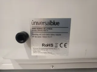 Horno Eléctrico Universalblue
