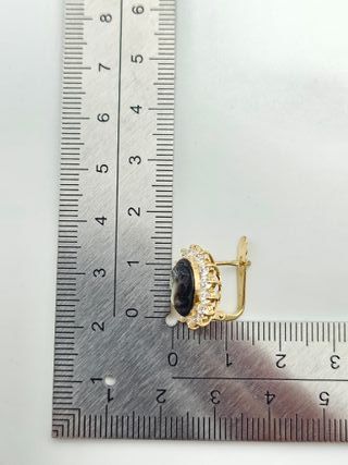 Pendientes de Oro 18K, Camafeo, 4,43gr, 1,5cm