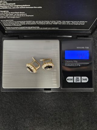 Pendientes de Oro 18K, Camafeo, 4,43gr, 1,5cm