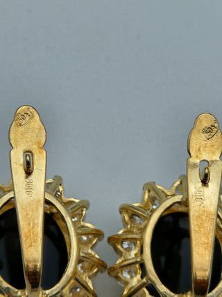 Pendientes de Oro 18K, Camafeo, 4,43gr, 1,5cm