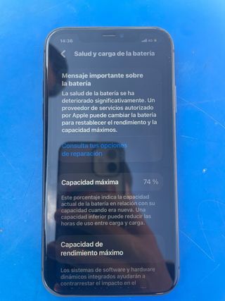 iPhone 11 Gris 74%
