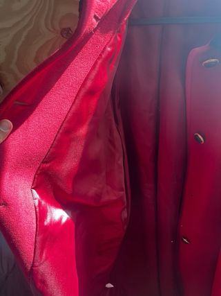 Abrigo Lana Vintage Rojo