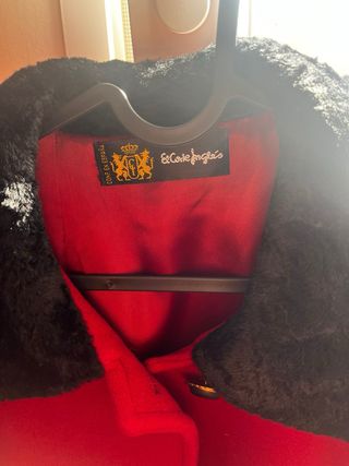 Abrigo Lana Vintage Rojo