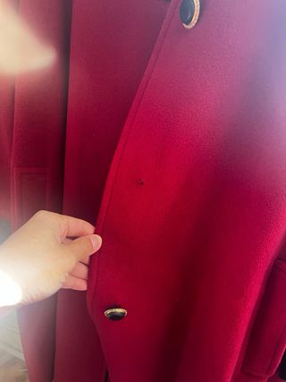 Abrigo Lana Vintage Rojo