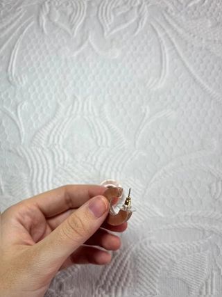 Pendientes aro grueso acrílico/resina...