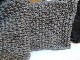 Scaldacollo in maglia grigio