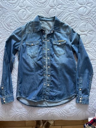 Camisa vaquera azul