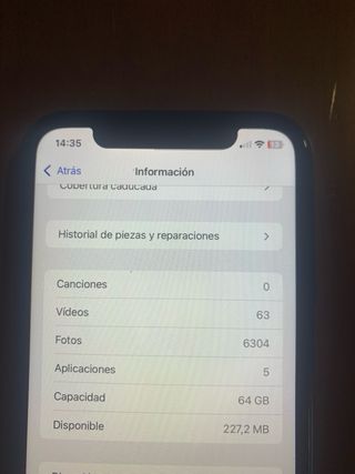 iPhone XR 64GB Negro - Parte trasera agrietada