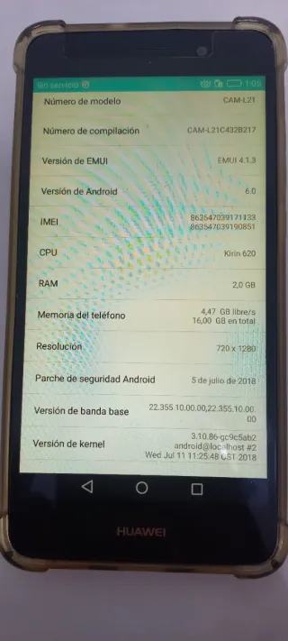 Telefono Huawei Y6 Nero