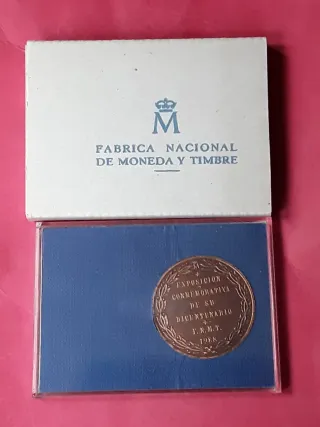 MEDALLA COBRE 1988 BICENTENARIO CARLOS III. FNMT