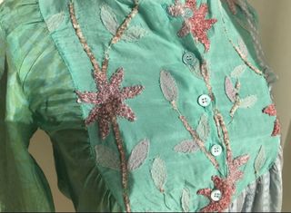 Camisa Custo Barcelona Seda Multicolor