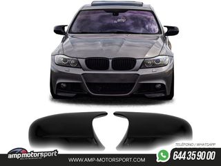 CARCASAS DE ESPEJOS PARA BMW SERIE 3 LOOK M3 NEGRO BRILLO
