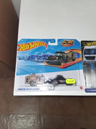 Lote 3 Hot Wheels: Porsche, Honda, Speed Blaster