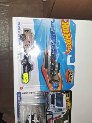 Lote 3 Hot Wheels: Porsche, Honda, Speed Blaster