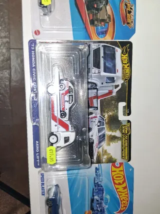 Lote 3 Hot Wheels: Porsche, Honda, Speed Blaster
