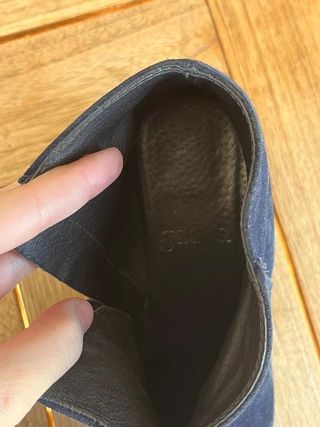 Botines GADEA de ante azul marino con...