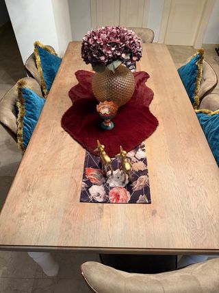 Mesa comedor de madera con sillas 6/8 persona