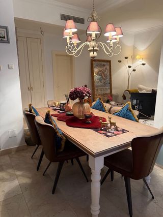 Mesa comedor de madera con sillas 6/8 persona