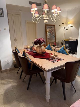 Mesa comedor de madera con sillas 6/8 persona