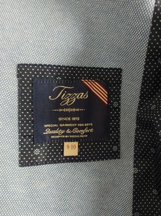 Traje Comunión Niño Azul y Blanco