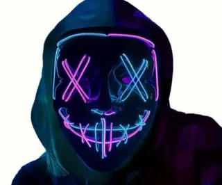 Máscara LED La Purga Halloween