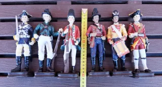 6 Figuras Soldados Época Colección