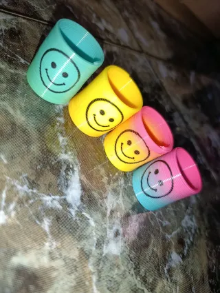 4 Muelles Juguete Smiley Colores