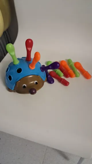 Lote Juguetes Bebé: Piano, Erizo, Cesta, Noria mus