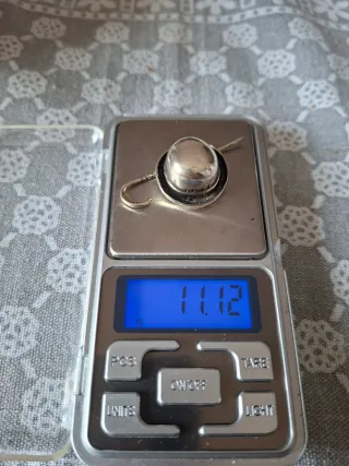 Spilla vintage bombetta argento 800