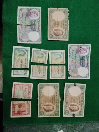 1 Billetes antiguos españoles