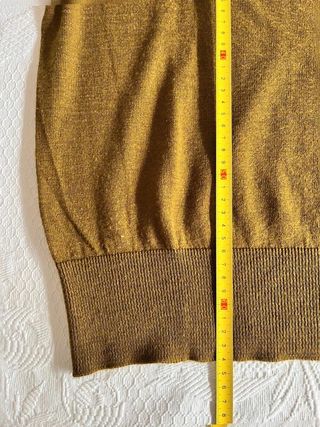 Jersey Punto Fino verde oliva / caqui Cuello...