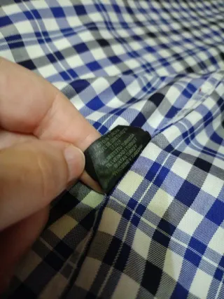 Camisa Pedro del Hierro cuadros azul y blanco