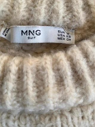 Jersey Mango (MNG suit) beige/crema de Punto...