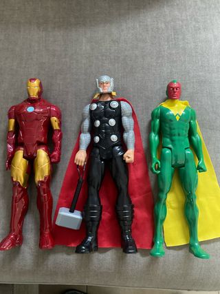 Figuras Vengadores: Iron Man, Thor, Visión