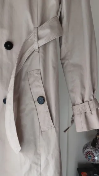 Gabardina Mango Beige Nueva