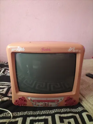 Televisor Barbie Naranja y Rosa