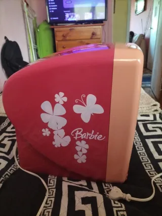 Televisor Barbie Naranja y Rosa
