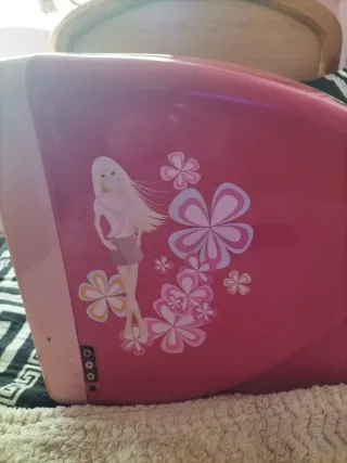 Televisor Barbie Naranja y Rosa