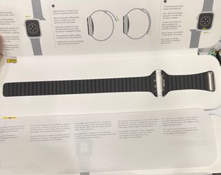 Cinturino Apple Watch Nero in Pelle L originale nuovo