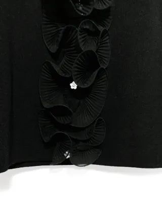 Golfino Valenti nero con rouches taglia M