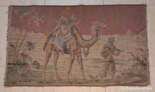 Antiguos tapices desierto motivos camellos